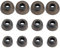 BLLQ 12 PCS Replacement EarGels Ear Gels Ear Buds Tips Compatible with Jabra Elite 65t Earbuds/Jabra Elite Active 65t Earbuds / 75t Earbuds, S/M/L 3 Size 6 Pairs, Gray 65t Tips