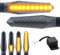 Area1 Motorrad LED Blinker e-geprüft carbon Lauflicht Effekt M8 Set (2Stück) + 2Pin LED Blinker Relais. kompatibel mit Mondial