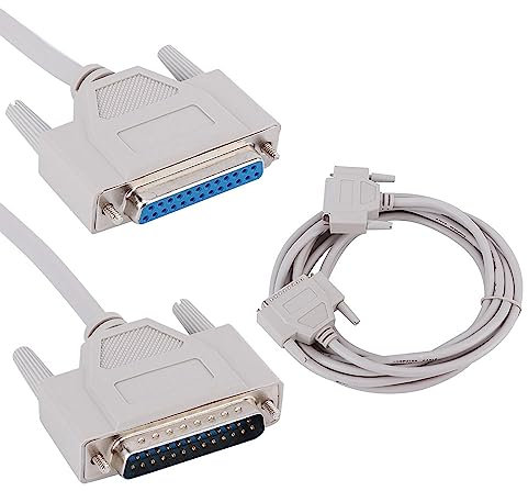 Hyuduo Verlängerungskabel für Paralleldrucker, Stecker auf Buchse, Verlängerungskabel, DB9 Stecker auf Buchse, 25-polig, für -Graviermaschine, 4,5 m
