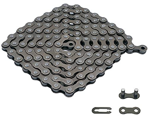 Hycline Bike Chain Single Speed,Bicycle Chain 1/2x1/8 Inch,Special Steel for Road Mountain Racing Cycling (114 Links)