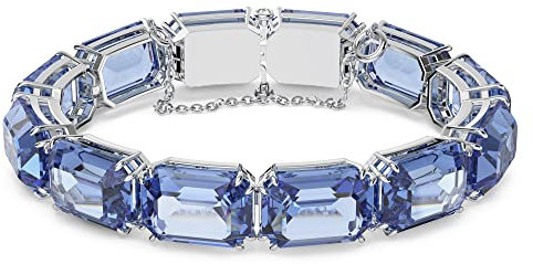 Swarovski Millenia Armband, Violetter, Rhodinierter Damenarmreif mit Strahlenden Swarovski Kristallen