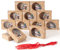 testyu 12 Stück Keksschachtel Weihnachten, Kekse Verpackung Weinachten Box, Keksschachtel Kuchen-Kästen mit Sichtfenster für Bäckerei Schokolade Pralinenschachtel Verpackung