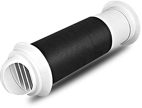LTLWSH Grille Ventilation Hotte Capuchon de cheminée étanche Rond Capuchon d'aération Couvercle d'évent de Mur système de Ventilation de climatisation,160mm