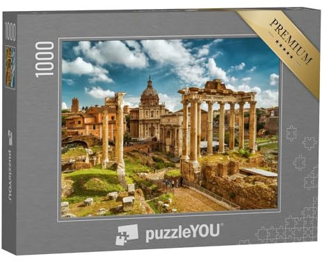 puzzleYOU: Puzzle 1000 Teile „Forum Romanum mit Saturntempel, Rom, Italien“ – aus der Puzzle-Kollektion Italien
