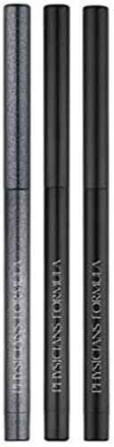 Physicians Formula - Eye Booster Gel Eyeliner Trio - drei longlasting Eyeliner, Schimmer, Satin u. Mattes Finish - wasserfest- mit pflanzlichen Inhaltsstoffen, Vitamin E, Silikonharz - Schwarz