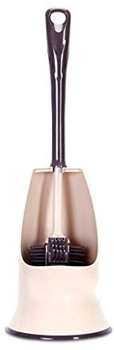 Set portascopino e portascopino Bagno privato Servizi igienici Holder Scrub pennello pulito con servizi igienici di base Headed silicone spazzola pulita strumento Toilet Brush Set Porta scopino/Portas