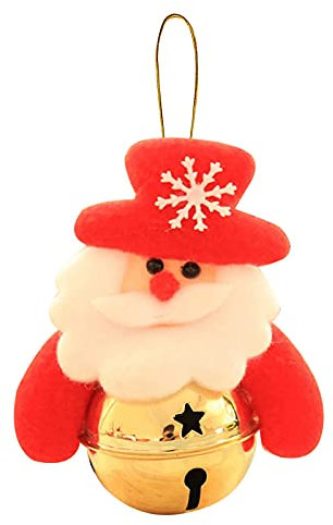 Weihnachtspuppe Weihnachtsglocke Anhänger Mann hält Dekoration Anhänger Baumglocke Wohnkultur Liebesschaukel Befestigung Türrahmen (A, One Size)