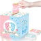 Brodevet - Gender Reveal Party, Box per Votazioni con Schede Elettorali (Rosa e Blu), Decorazioni Baby Shower, Accessori per Annuncio Gravidanza, Festoni Compleanno, Nascita Bimbo, Party Boy or Girl