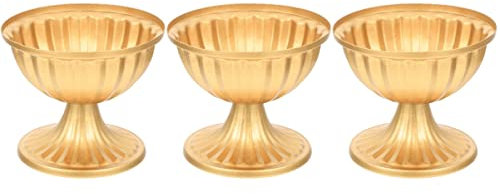 3pcs Flower Flowerpot Greek Retro Planters Door Deck Vintage Arrangement Decorative Porch Balcony Classic Decor Column Home Desktop Vase Traditional Front Urn Indoor L Holder