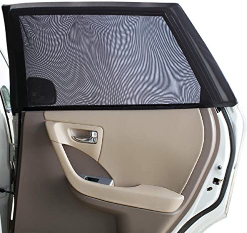 Auto-Sonnenschutz für Kinder (Pack of Two) – dehnbar & atmungsaktiv Fenster für Sonnenschutz Sonnenschutz Auto Fenster Schatten All-Round Schutz für Kinder – passend für die meisten Fahrzeuge