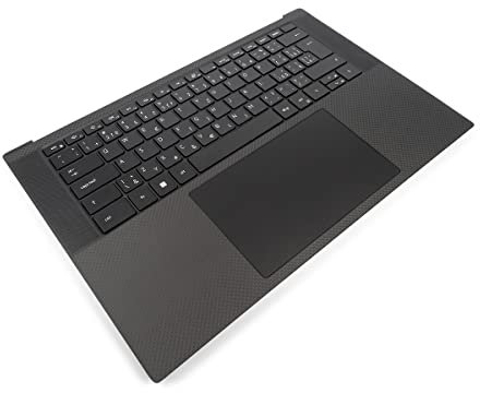 Dell XPS 9500/9510/9520/9530 Palmrest, Touchpad & CZECH/SLOVAK Backlit Keyboard - 0TJP2V + 0F9XF4 (YF1PD) (Renewed)