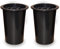 VERSHY Grabvaseneinsatz mit Blumenverteiler 2er-Pack aus Kunststoff Ø9,5 cm Höhe 15 cm