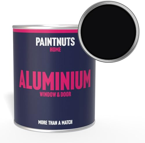 Paintnuts Aluminium Window & Door Paint - RAL-9005 - JET BLACK Gloss 500ml Tin