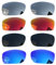 Acefrog Lot de 4 paires de verres polarisés de rechange pour lunettes de soleil Oakley Fives Squared OO9238, parfaitement ajustées, incassables, anti-rayures, lot de value, Multicolore, taille unique