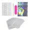 Patch ongles autocollant waterproof - 240 Press On nails adhesif - 12 tailles différentes de gel pad ongles -10 poses au total, Autocollant ongle double face avec Kit de Manucure.