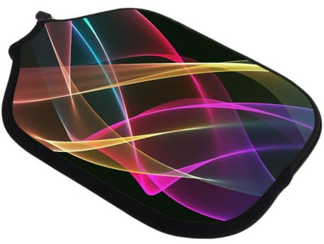 zalati Funda de neopreno para pala de pickleball con cremallera para protección, multicolor