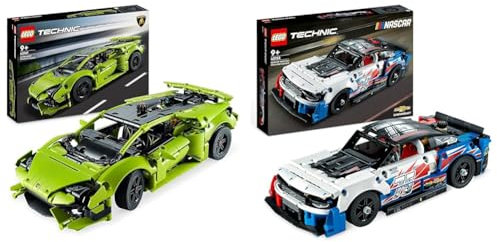 LEGO Technic Lamborghini Huracán Tecnica Spielzeugauto-Modellbausatz & Technic NASCAR Next Gen Chevrolet Camaro ZL1 Modell-Auto-Bausatz, Rennfahrzeug-Spielzeug, Sammlerstück Motorsport-Bausatz 42153