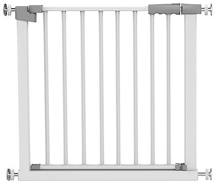 ASHILD Sicherheitszaun, Treppen- und Türschutzgitter, schmal, 63–68 cm, für Babyhunde, Haustiere, Druckpassung, einfache Installation, für den Innenbereich, für Kinder, Welpen, Hunde, ohne Bohren,