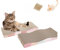 Cat Scratching Board 2-Pack, Reversible (Double Sided) 43 x 20 x 4cm each | Includes Catnip and Toy