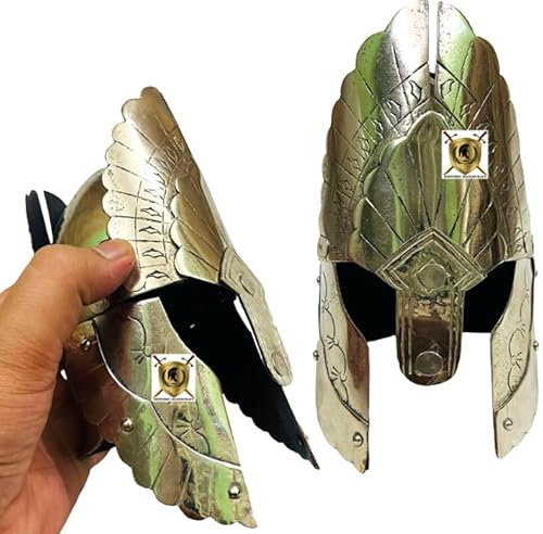 HISTORIC HANDICRAFT Miniaturhelm aus Stahl, Herr des Ringes, LARP, Nachstellstück, Metall, Tisch-/Schreibtischhelm, Heimdekoration, Akzent-Präsentationshelm, Geschenk