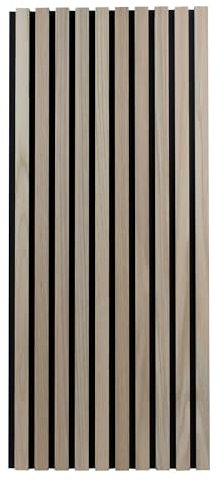 PROVISTON Akustikpaneele Holz 120 x 60 cm - Wandpaneele Eiche Natur 3D MDF Lamellen Holzoptik Filz-Untergrund