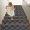 BEQHAUSE Stufenmatten Innen 15 Stück, Stufenmatten Selbstklebend, 22x70cm Treppenstufen Antirutsch, Wiederverwendbar Teppich für Treppenstufen, 100% Polyester TPE -Rücken, Dunkelgrau