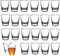 24 Verres à Shot en Verre, Verre à Vin en Forme D'oeuf de 35 ml, Gobelet en Verre dur, Gobelet Direct, Avec Fond épais, Pour Liqueurs, Vodka, Ouzo, Sambuca, Tequil