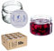 KADAX Lot de 50 petits pots à confiture avec couvercles hermétiques - 250 ml - Idéaux comme cadeau - Pour miel et épices (cuisinier