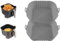 Donda's House® Pack 2 Ud de Molde silicona freidora de aire. Moldes de colores para Air Fryer. Molde silicona sin BPA. (Gris)