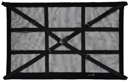 ZORVUJI Gepäcknetz Auto Doppellagig, Autodach Aufbewahrung für Decken und Camping Zubehör, Autonetz Organizer für SUV, Van, Roadtrips und Familienausflüge (90 x 65 cm)