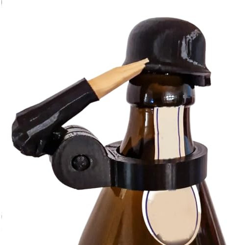 zwxqe Flaschenverschlüsse, Bierflaschenhelm, wiederverwendbare Neuheit dekorative Kappe, einzigartiger Deckel, staubdichte Protektoren, ideal für Handwerk, Party, Bars, Veteranen, aktive Soldaten