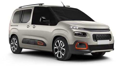 Auto Windschutzscheiben Abdeckung Ersatz für 2018-2026 Citroen Berlingo | 600D Luxus Frontscheiben Sonnenschutz, 100% Verdunkelnd, Blockiert UV Strahlen, Wetterfeste Frontscheibe Wrap Cover