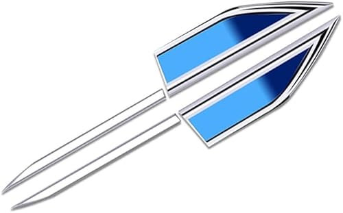 JIAJING 2 Pezzi Decalcomania per Cofano Auto per Audi A3 Sportback 4 (IV) 8Y S-Line I 2020-2024, Adesivo per Presa d'Aria per Auto Adesivi per Presa d'Aria Laterale Decalcomanie per Auto,Blue