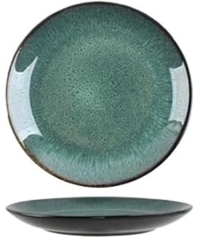 Modern Large Dinner Plates Tableware Steak Plate Pasta Dish Ceramic Plate Big Soup Bowl Very Suitable for Restaurants, Hotels, Etc. Stackable Dinner Plates (Large One Size)