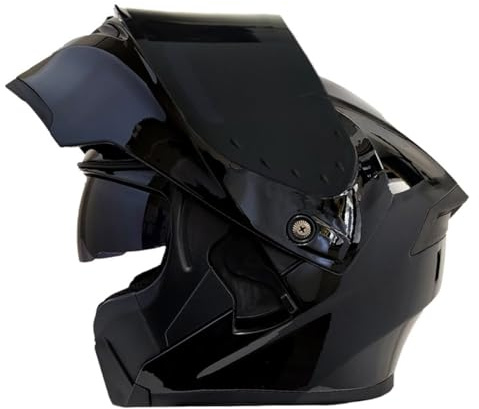 Motorradhelm Klapphelm Integralhelm ECEDOT-Zertifizierung Flip Vollvisierhelm Rollerhelm Mit Doppelvisier Motocrosshelme Scooter Motorrad Helm Sturzhelm Für Damen Herren