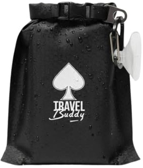 Travel soap bar Bag case - Box Holder, Waterproof - Leakproof with Suction Cup and Carabiner (Small - fits only soap bar up to 300gr / 10oz) (XL)