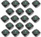 MOAMUN 20pcs Button Kompass Mini-Kompass für Paracord Armband Flüssigkeit gefüllten Kompass für Notfall überleben Watch Band Paracord Armband Armband Paracord Armbänder