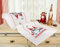 KAMACA Stickpackung Kreuzstich vorgezeichnet Baumwolle komplettes Stickset mit Stickvorlage Stickerei-Kit zum Selbersticken Erwachsene (Verliebte Wichtel TL 40x100 cm)