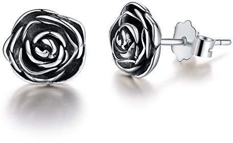 Lotus Fun Boucles D'oreilles forme fleur Rose en Argent