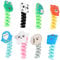 Hemobllo 8 Pcs Charger Cable Protector Animal Cable Protector Silicone Cute Animal Charging Cable Saver Spring Flexible Cable Protect Charger Cable Accessory (Random Style)