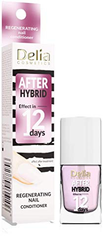 Delia Cosmetics - Spülung für die Nägel - Nach Hybrid-Maniküre - Pflegend Regenerierend Wiederaufbauend Stärkend - Glatte & glänzende Nägel - Express 12 Tage Ergebnis - 11ml