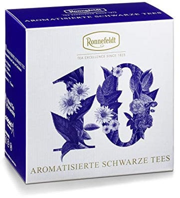 Ronnefeldt Probierbox aromatisierte schwarze Tees, 10 beliebte Tees à 3,9 g zum Probieren, 39 g