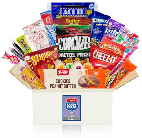 getDigital Candy Roads USA Box - Über 20 ausgewählte Süßigkeiten, Chips, Schokolade & Snacks aus Amerika - Probierbox mit Spezialitäten aus aller Welt