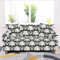 ZAHHYG Sofaüberwurf Schwarzer Horrorschädel Sofabezug Sofa Überzug Stretchy Couchbezug Sofa Bezug Ecksofa Überwurf Sofabezüge Antirutsch Sofahusse Jacquard Sofaüberzug 2 Places (145cm-185cm)