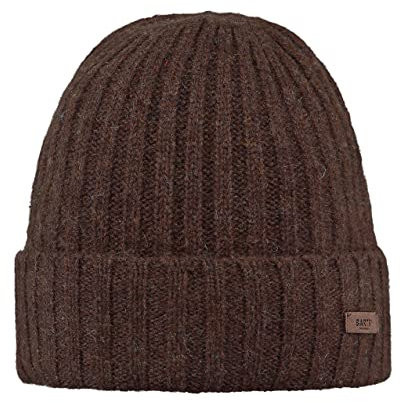 Barts Herren Haakon Turnup Beanie-Mütze, 0009-BROWN, Einheitsgröße