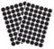 VictorsHome Screw Hole Covers Stickers PVC Self-Adhesive Caps Dustproof for Wall Wooden Furniture Cabinet 21mm 2 Sheets/108pcs Black
