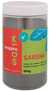 INNSPIRO Farbsand Silber 600 Gr., für Dekoration und Bastelarbeiten