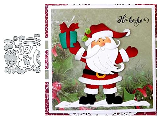 Metall-Stanzformen Merry Christmas, Weihnachtsmann, Schneemann, Schablonen für DIY, Scrapbooking, Album, dekorative Prägepapier-Stanzformen für Scrapbooking, Kartenherstellung
