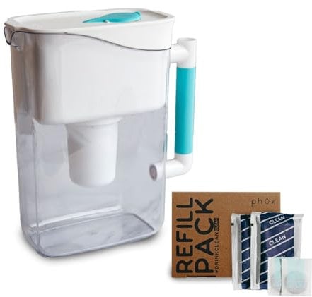 Phox Wave 2.8L Water Filter Jug and Refillable Cartridge (Clean)