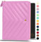 NEORAH — A5 Notebook Sleeve with Compendium + Dotgrid Journal | Faux Leather Sleeve + Penloop | 2 Front 1 Back Compartment | 6 Card Slots | Gold Toned YKK Metallic Zip Around Closure— Lavender